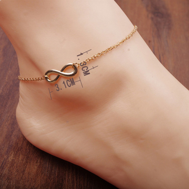 Hotsale Anklets chain Bells Summer beach Style Chain Foot Double Zipper Anklet 92s5 Women Silver Bracelet On A Leg Diamond Jewelry never-outdate fashion accessories