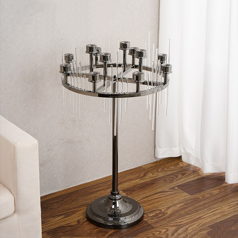 12 têtes Candlestick Candlestick Candlelabra Bandlers Stands Table de mariage Centres de fleurs