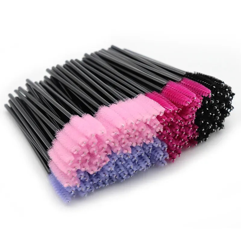 Cosmetic Eyelash Brush Crystal Mascara Wands Applicator Diamond Eyelashes brushes Disposable Make Up Extension Tools