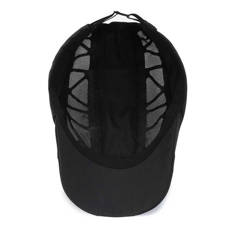 K6SC Berets Mens Fashion Rapide secs respirant Breret Summer Summer Golf Protection Soleil Avant pour mâle Kpop Kpop Shade Solid Sweat Cap D240418