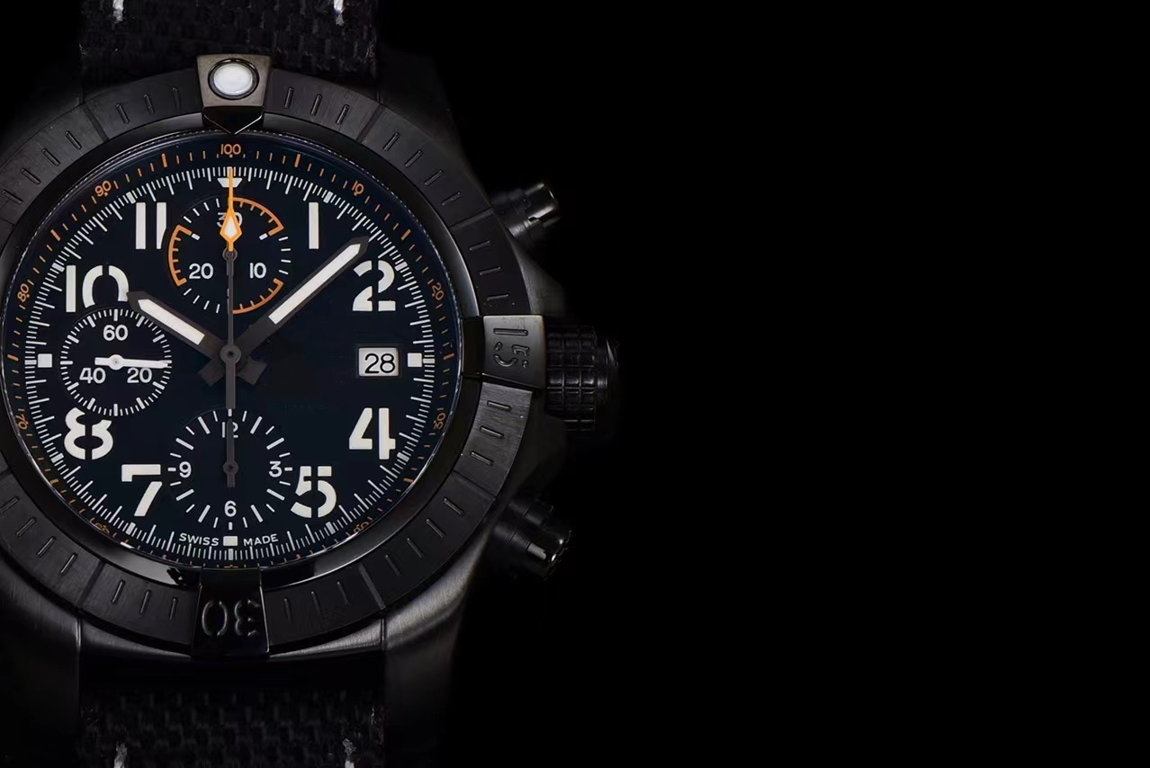 2024 Neue TF -Werks -Herren -Uhr -Durchmesser 45 mm 7750 Chronographenbewegung Nylon Canvas Watch mit hoher Penetration Saphirglasstahl Hülle Wache