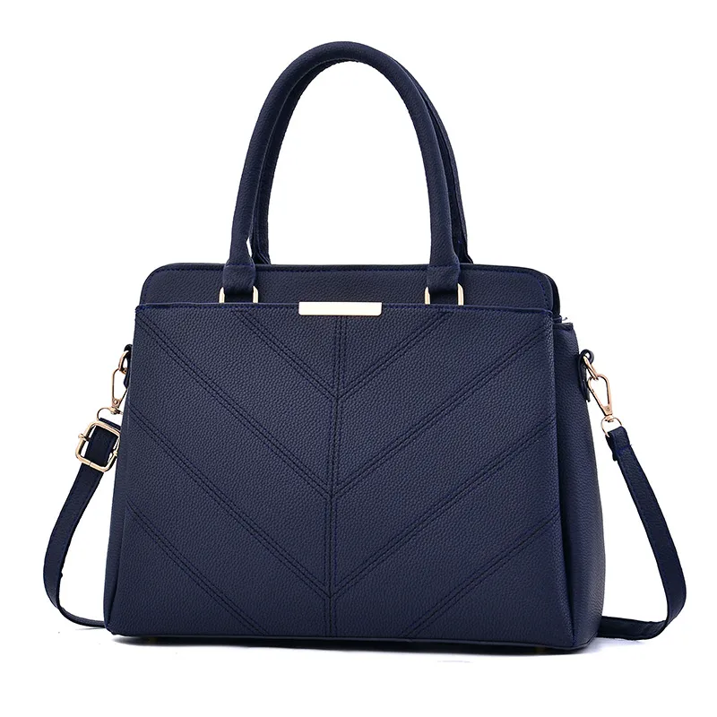 HBP handbags Purses Women Tots Bags PU Leather ShoulderBag MessengerBags Flap Bag Dark Blue Color