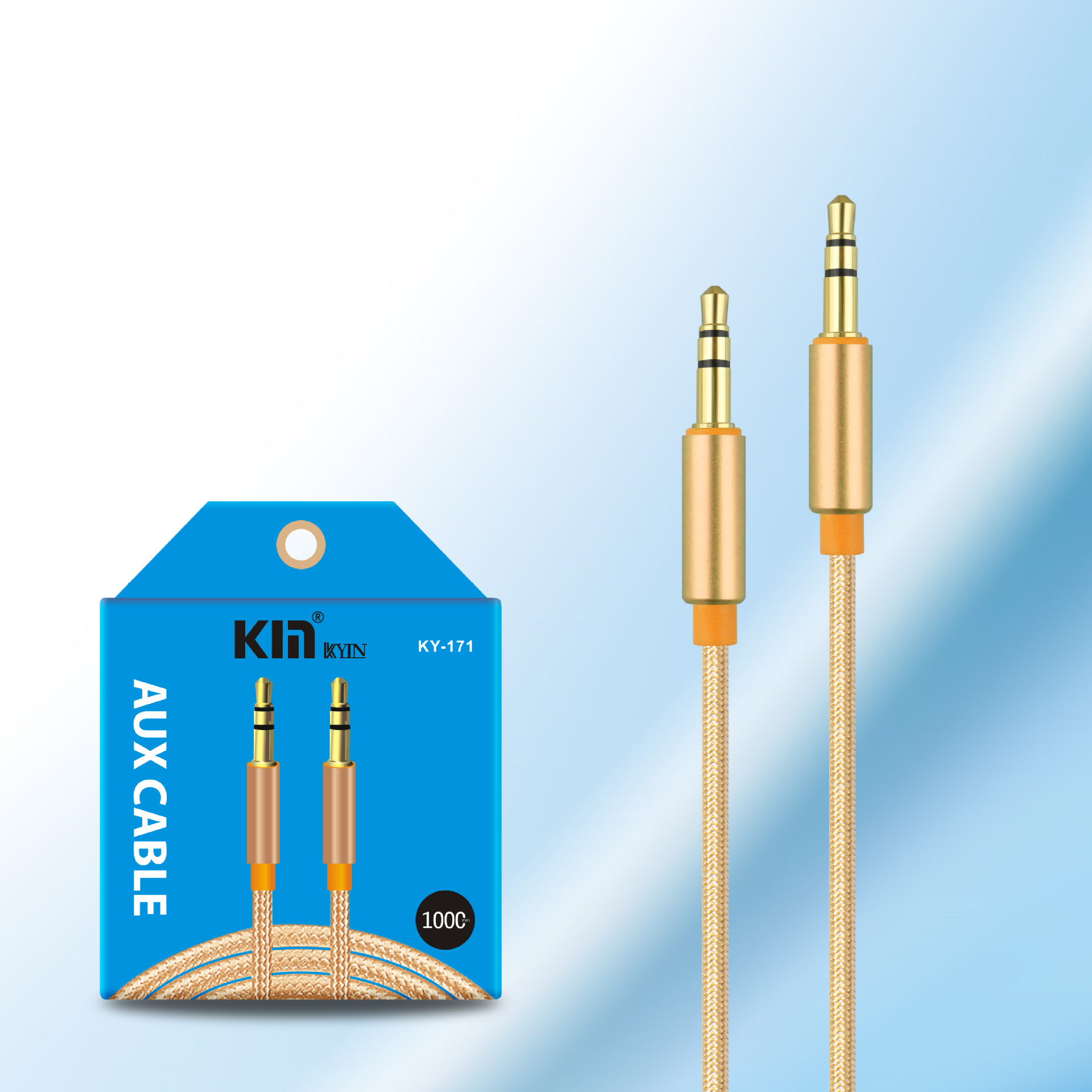 Auto Car Audio Audio Video Aux Cable Cable Kabel 1m Nylon Line Cord Audio Line Cord For 3.5mm Jack Devices