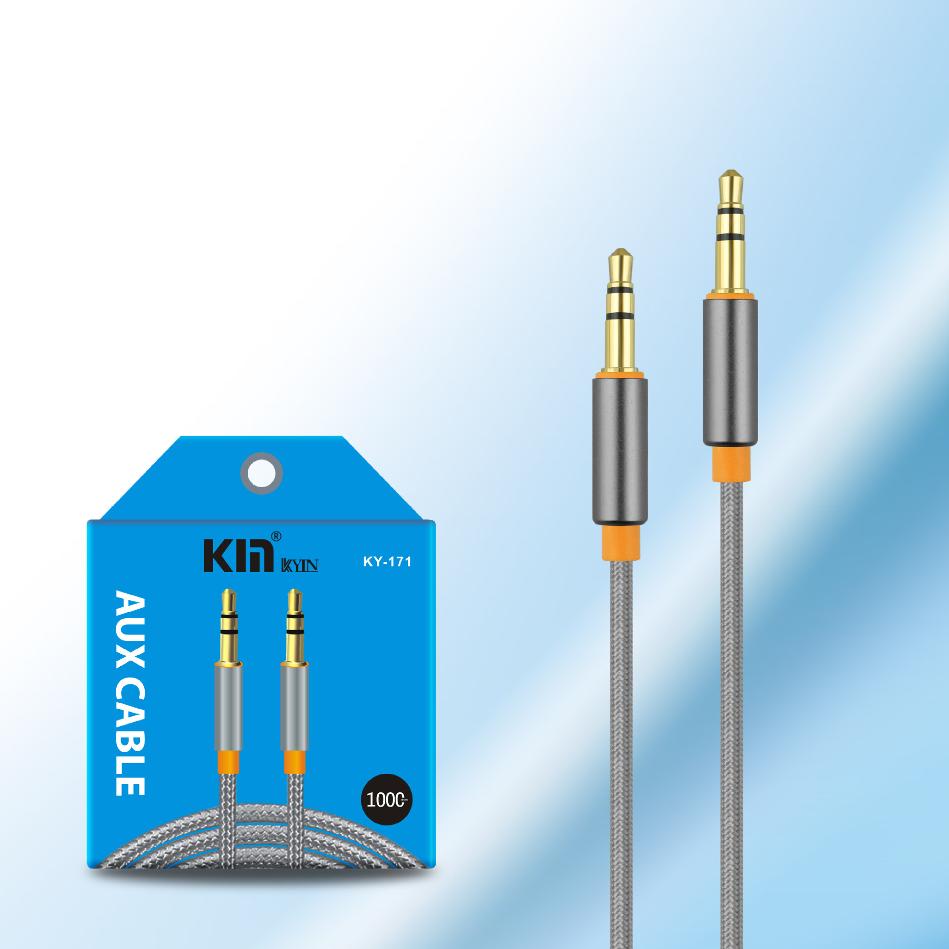 Auto -Auto Audio Audio Video Aux Kabel Kabel Kabel 1M Nylon Line Kabel -Audio -Leitungskabel für 3,5 -mm -Buchse -Geräte