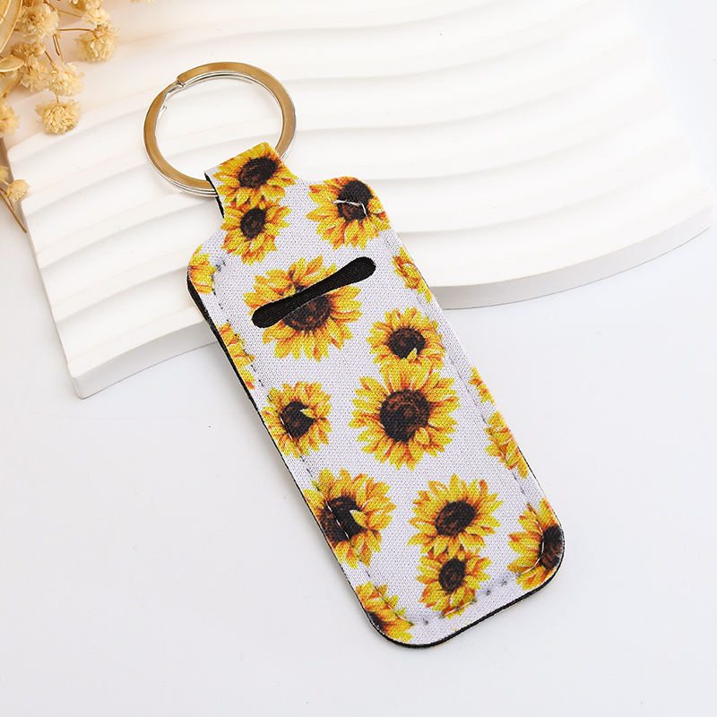 2024 New hand sanitizer bottle Case Creative color pattern keychain Perfume Lipstick storage case