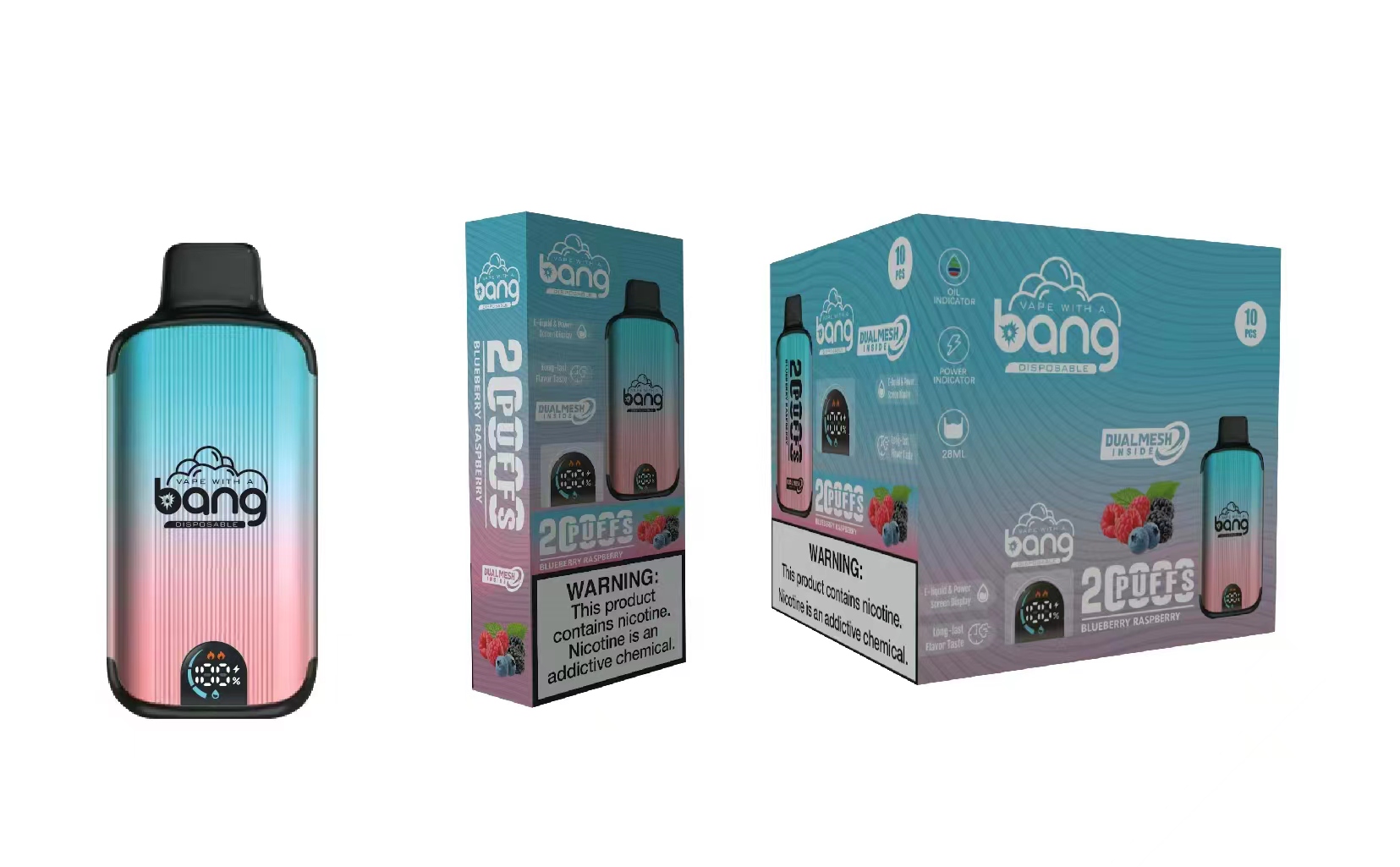 Puff 20000 20k Digital Puffs Einweg E -Zigaretten Vape Pod -Gerät 850mAh Batterie 26ml Vorgefüllt gegen Puff 12000 12k 9000 Puff 18000 Bang King 15000 15k Digital 18k Bar