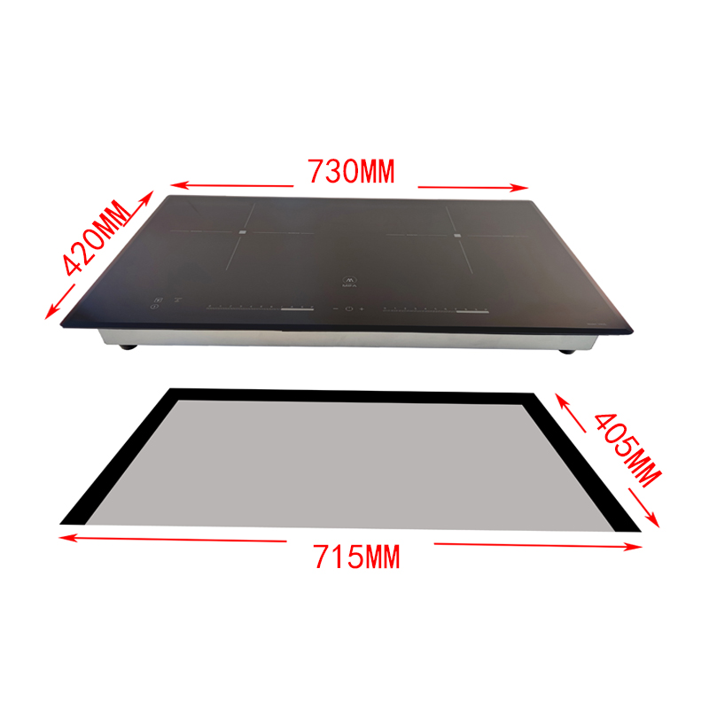 Customisierte hochwertige Küchengeräte 2 Brenner Induktionskocher Elektrischer Build im Herd -Kochfeld mit Timer