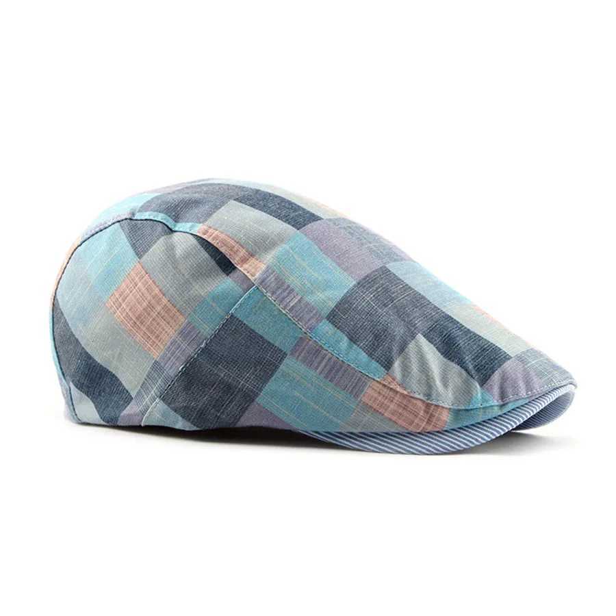 FPNB BERETS MEN REMASS CLASCING ENGLAD STYLA PLAID BERETS CAPSカジュアルユニセックススポーツキャップ