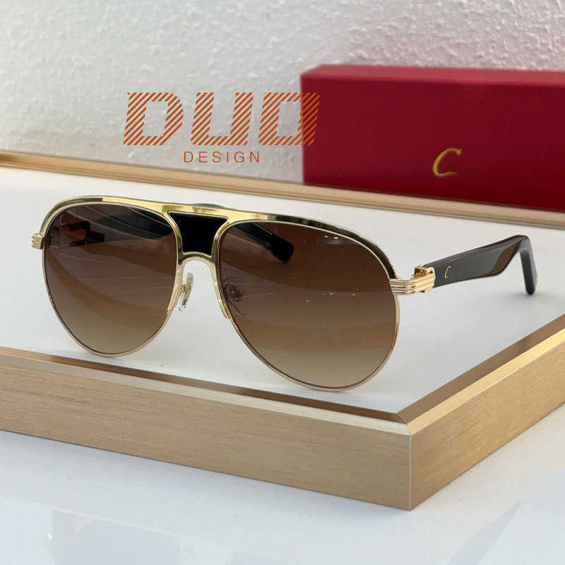 Des lunettes de soleil de la plus haute qualité Designer des lunettes de mode pour les lunettes de soleil pour femmes gardent les lunettes rétro pour hommes réels UV400 avec une boîte