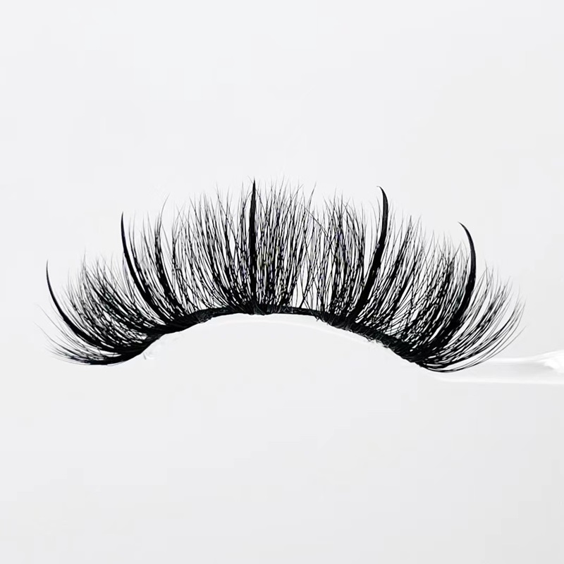 3D Faux Mink Eyelashes 5D Mink Lashes Packing In Tray With Cover Eye Makeup Dramatic Long Lashes