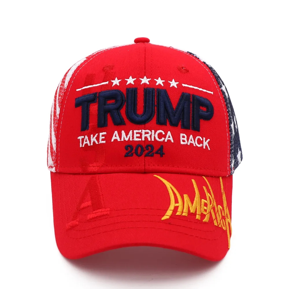 2024 Trump Hat U.S Presidential Election Cap Take America Back Caps Adjustable Speed Rebound Cotton Sports Hats