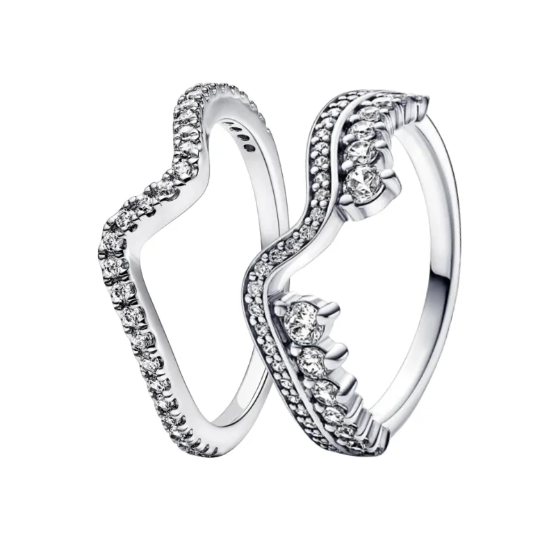 Autentiche donne in forma sugli anelli Heart Love Ring Cenerentola serie-sun-rose-corona