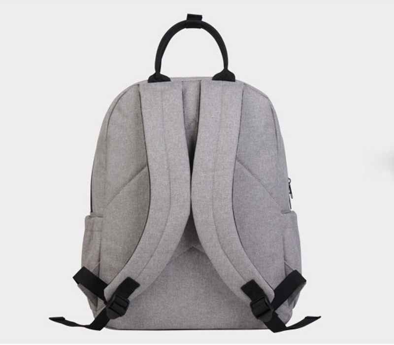 Backpack Bags sublimação Diy Branco em branco poliéster multifuncional de grande capacidade Bolsa de armazenamento de mãe preto cinza 16 polegadas