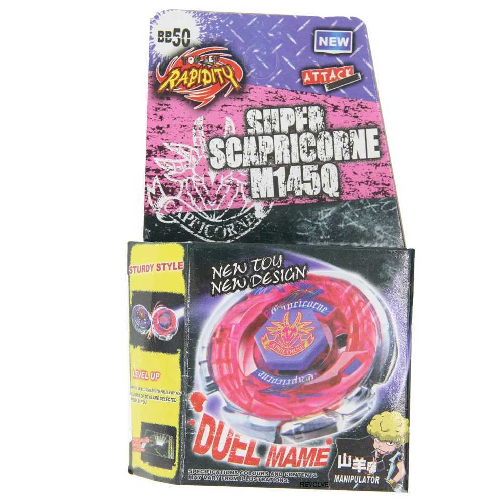 4D Beyblades B-X Toupie Burst Beyblade Fusion in metallo rotante in metallo BB-50 Booster Storm Capricorn M145Q Dropuliping del sistema 4D 4D