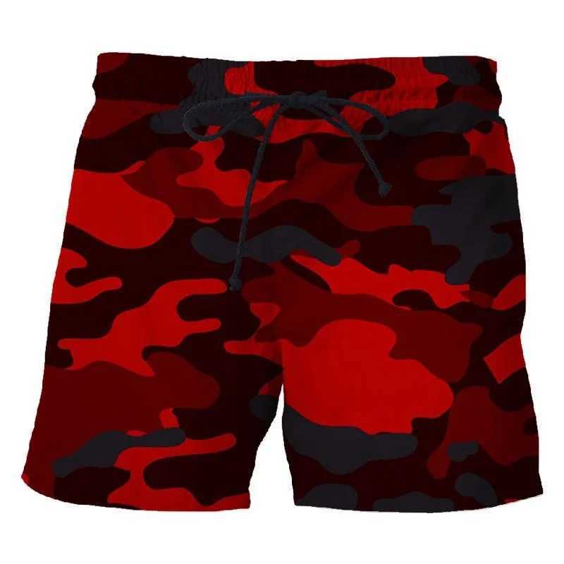 Shorts maschile camuffato mimetico pantaloni corti 3d pantaloni da uomo cortometrali sportivi esterni unisex Shorts casual shorts bunks da spiaggia abbigliamento 240419 240419