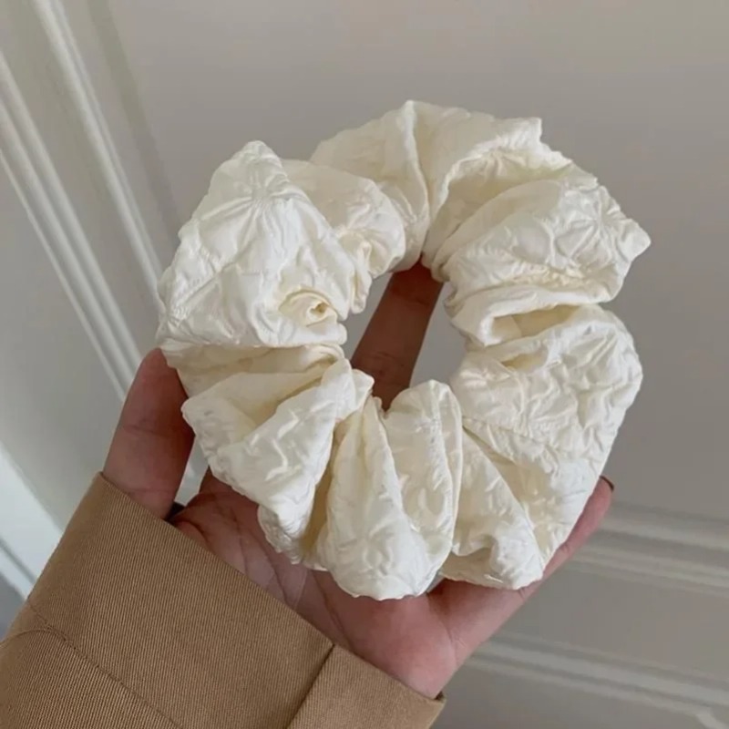 Корейские женщины Elastics Hair Scrunchies белый черный кофейный волосы для волос хвост для волос Acsesorios