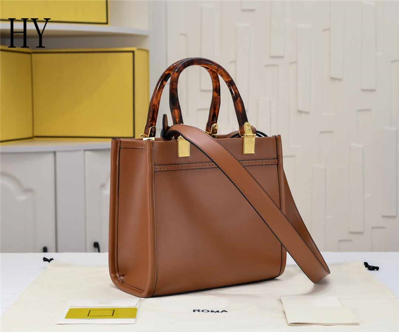Designer Luxury Sunshine Shopper Leather Brown 1006 2way Ladies Shoulder Bag Crossbody Hand Tote