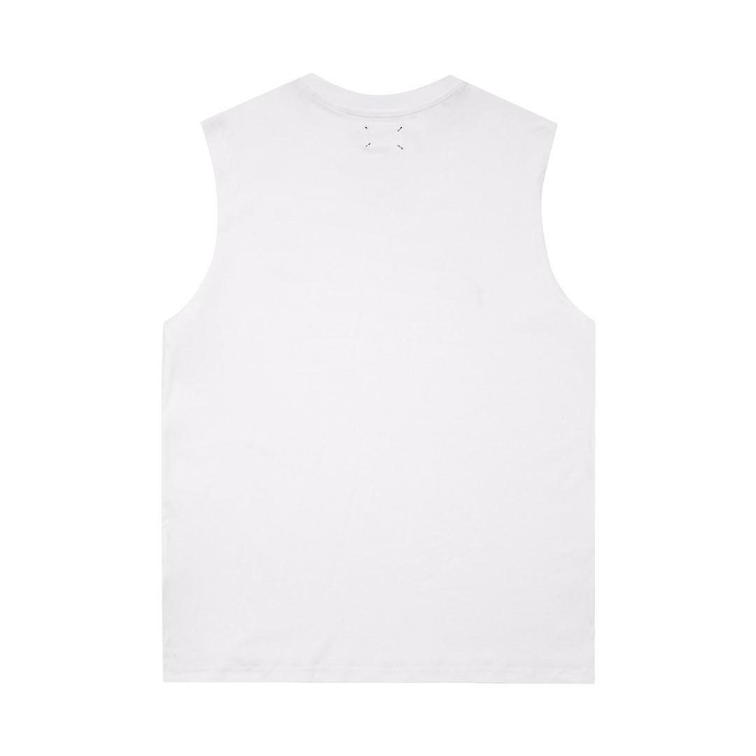 Summer designer tank men's casual sleeveless monogrammed T-shirt black and white in a variety of Asian sizes XS-L