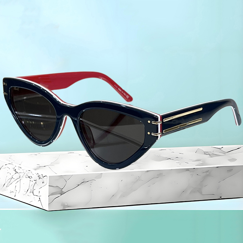 SALE CAT Eye Retro Acetate Multicolor Solglasögon för kvinnor Män Black Brand Designer Summer Female Party Futuristic Sun Glasses