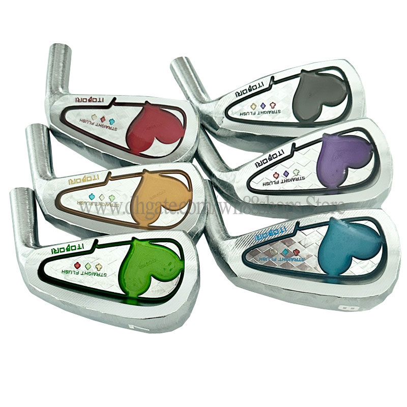 Kluby golfowe Mężczyźni Japonia Itobori Golf Irons 4-9 P Zestaw Ironów praworęcznych R lub S Stal i grafitowy wałek Bezpłatna wysyłka