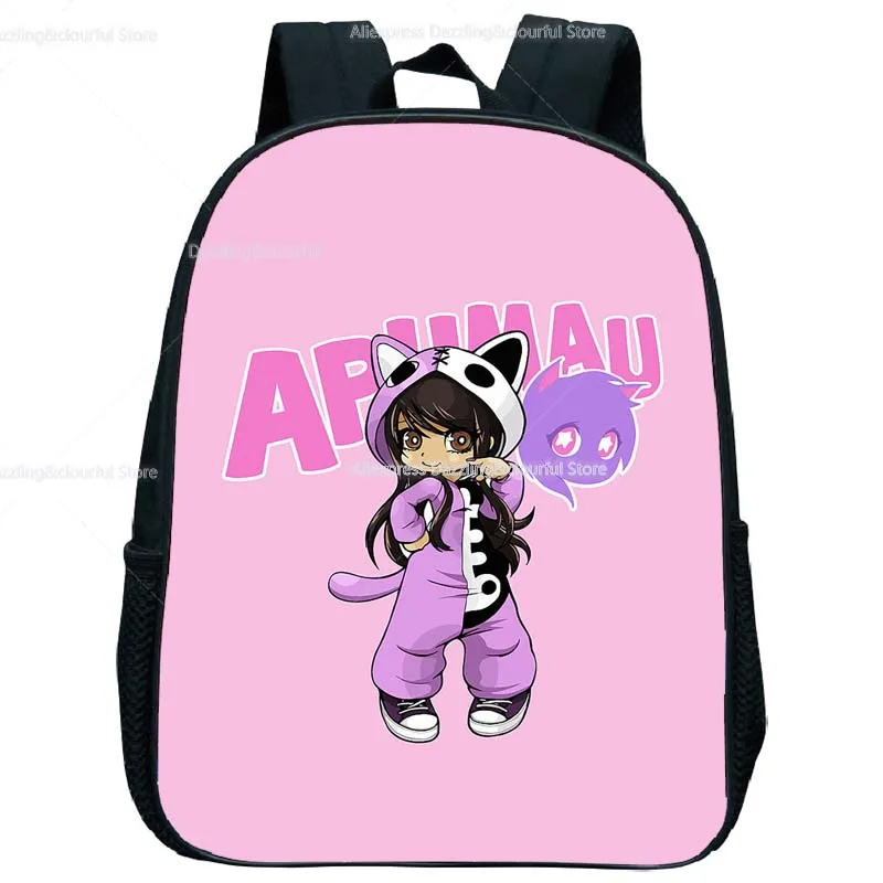 Bags Children Aphmau Print Mini Backpacks Toddler Kawaii Kindergarten Bookbags Boys Girls Cartoon School Bags Kids Anime Rucksacks