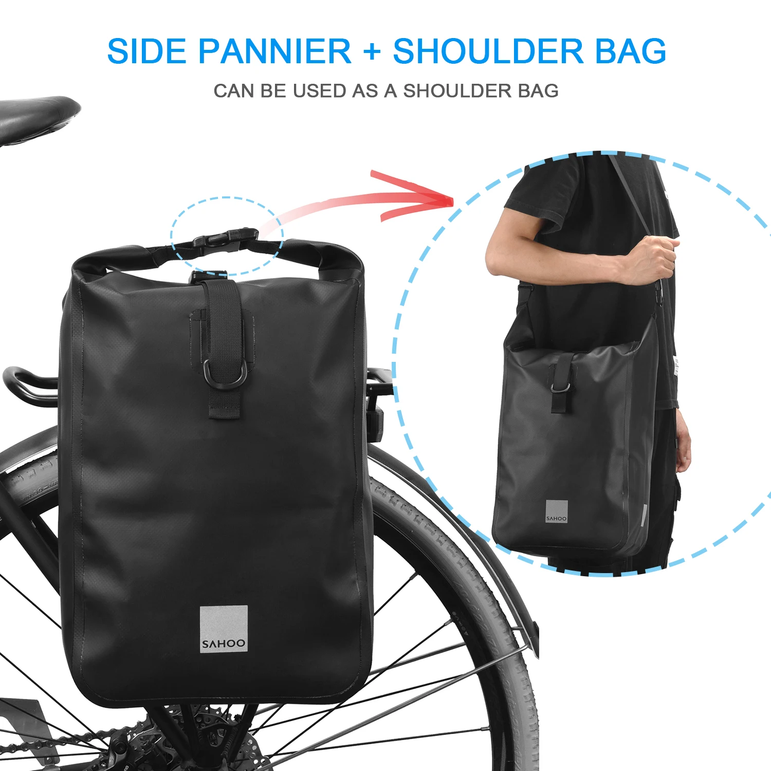 Sacs Sac à vélo de vélo à vélo à vélo étanche Sac à tronc arrière 10L Sacs à main de poche de sport extérieur sac à main