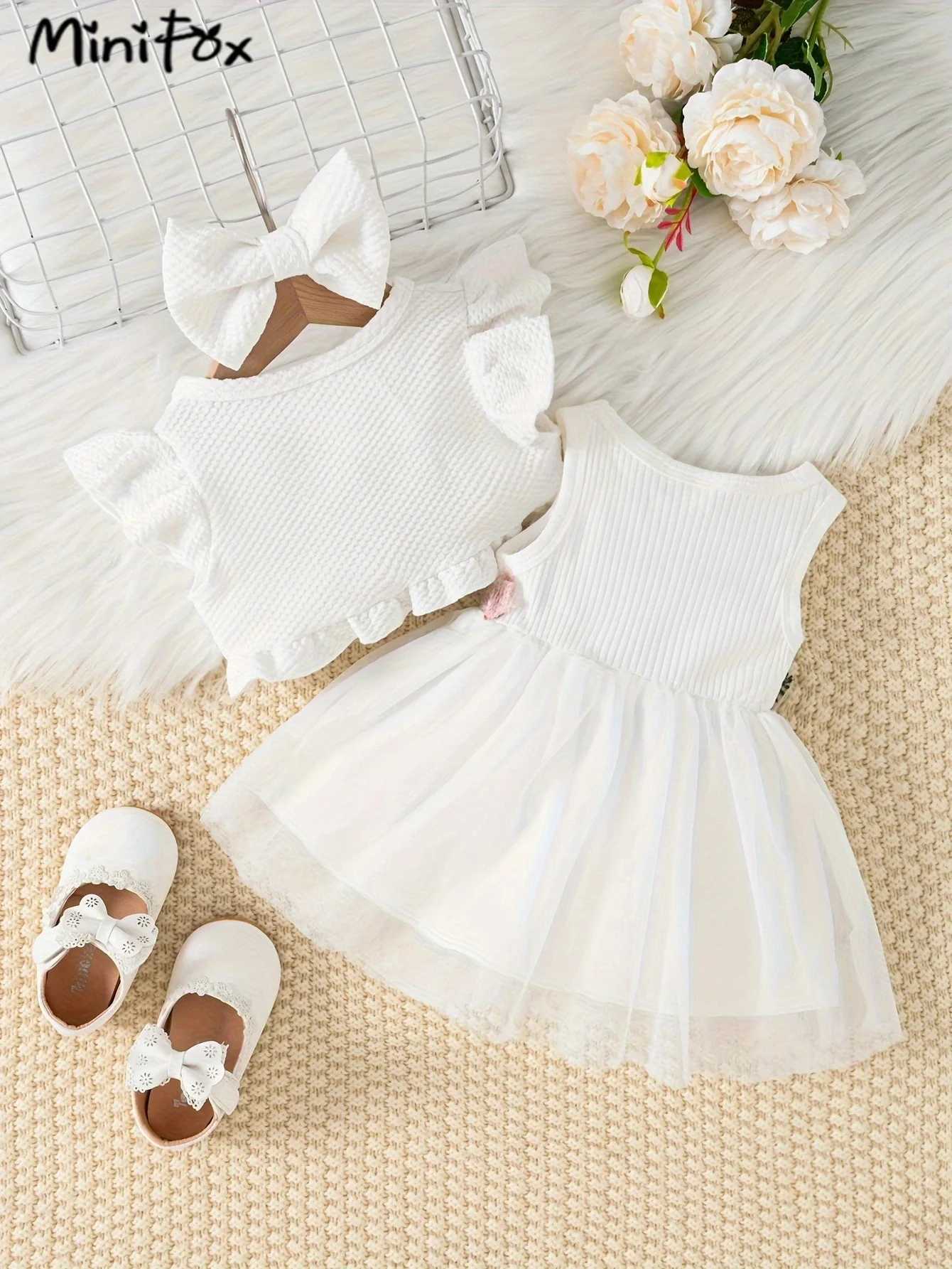 Kız Elbiseleri Pahalı Pembe Waffles ile Bebek Elbiseler Hırka ve Nakış Elbisesi Prenses Doğum Günü Elbise Kızlar İçin Bebek Çocuklar D240419