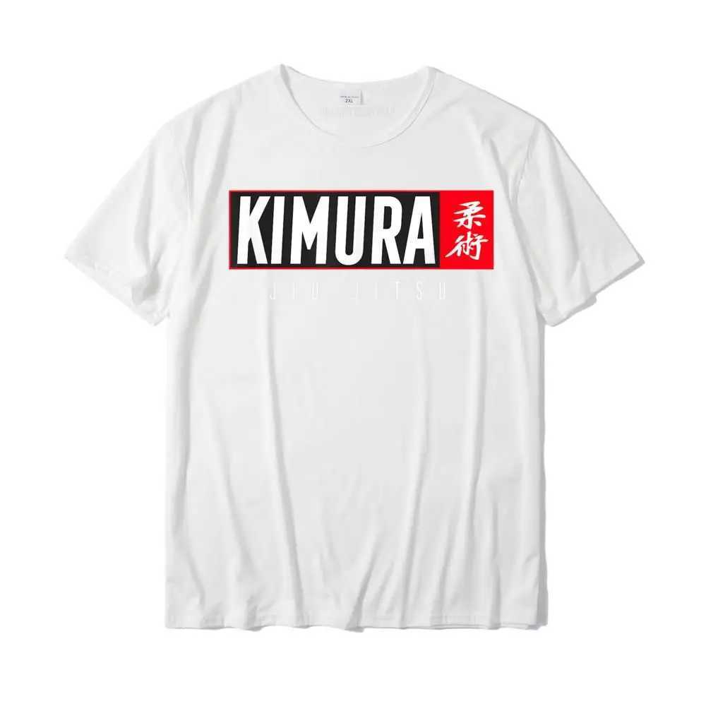 T-shirts masculinos Kimura-Jujutsu Shirt-BJJ-Camiseta Brasileira de Artes Marciais Design gráfico de algodão Mens de moda de moda J240419