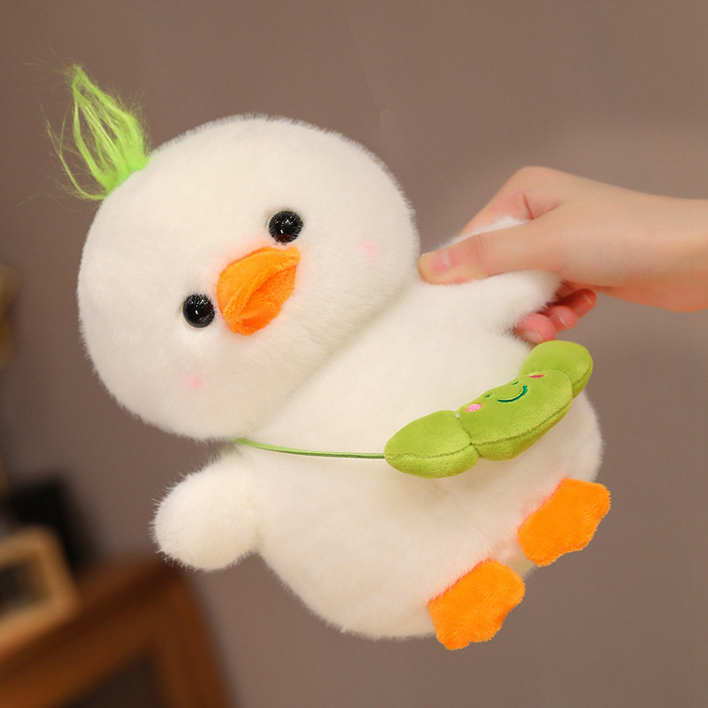 2024New internet celebrity duck plush toy for outing, cute spring outing duck doll hat, detachable backpack, duck doll