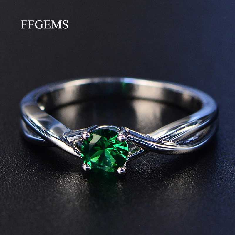 Кольцо солятерии Ffgems Gemstone Zultanite Amethyst Silver Ring Blue Sapphire Ring Silver 925 Ювелирные кольца для женщин для женщин. Обручальные кольца D240419