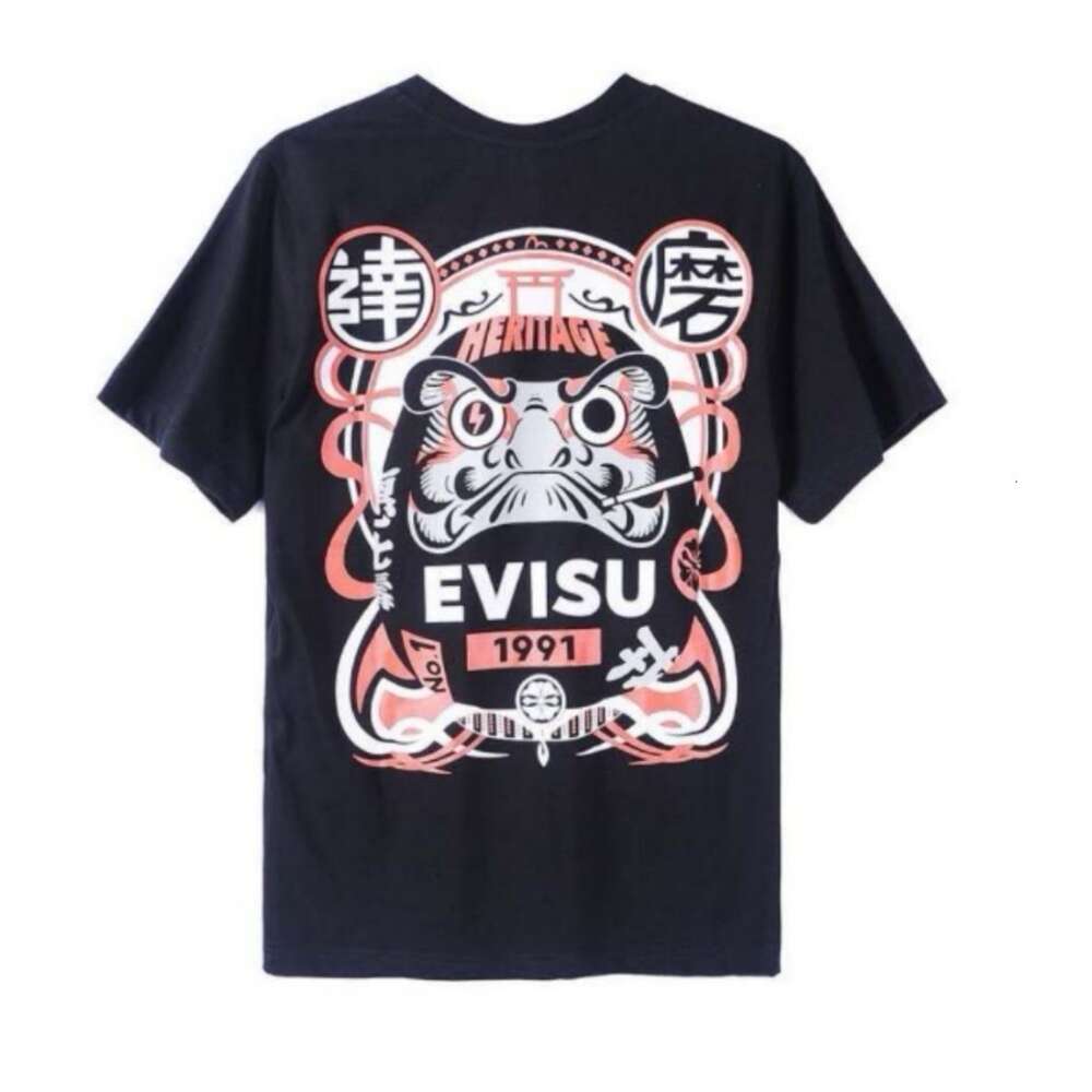 EV Fushen 2019 NOUVEAU CLASSION CLASSION IMPRIMÉ ROND COUP PUR T-shirt Coton 366111