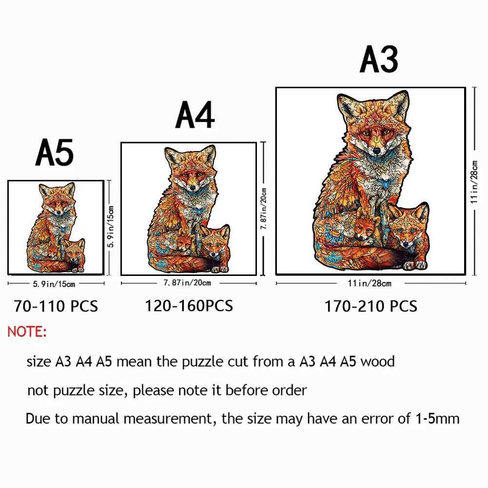 Puzzle 3D PULLE ANIMALE PULLE IN PULLE BAMBO COMPLETTO GIOCHI DI NATALE DEGLI ALLUNTI BAGNI EDUCATIVI GIOCHI PULTICHI PUNCHIO FOX PULLSAW PULLS CRAFTS DIY 240419