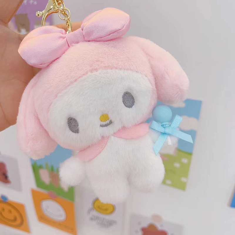 New Japanese lollipop series Sanli, gull plush toy pendant cute Kuromi Yugui doll keychain