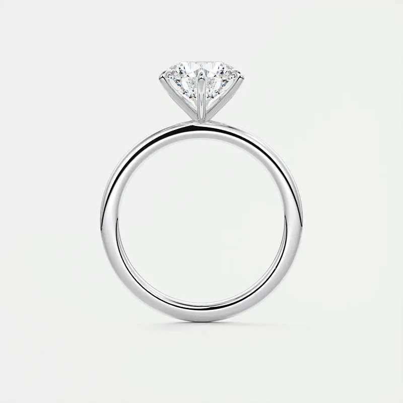 Pierścień Solitaire Iogou 0.5CT-2CT PROGITAIRE Pierścień Oryginalny 925 Srebrny D Color Moissanite Zaraz ślubny Zespół dla kobiet Certyfikat biżuterii D240419