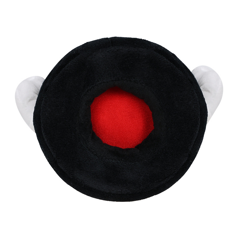 6 بوصة سوداء المدفعية الجندي أفخم لعبة الكاريكاتير محشو الكبريت شخصية Cannonball Bill Plushie محاكاة الإبداع