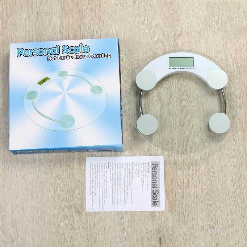 Body Weight Scales 180kg/100g 26CM Home Human Body Electronic Weighing Scale Electronic Health Scales Weighing Glass Scale Personal Scales 240419