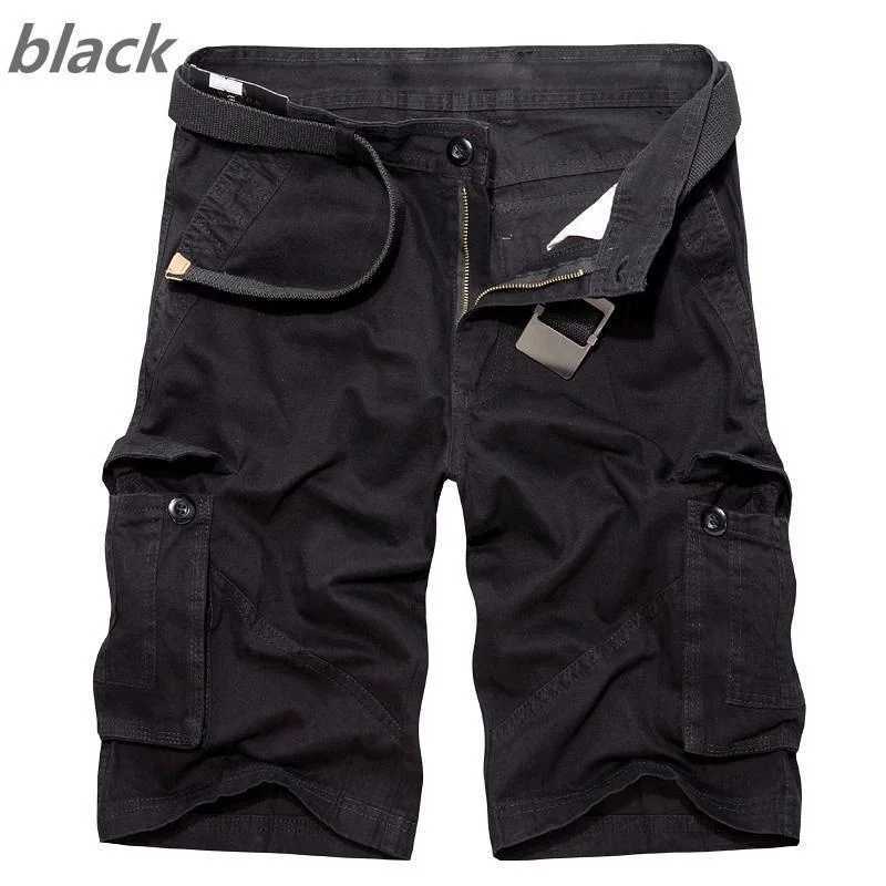 Men's Shorts Summer Mens Fashion Overalls Cotton Casual Loose Multipocket Shorts Cargo Shorts Large Size 240419 240419