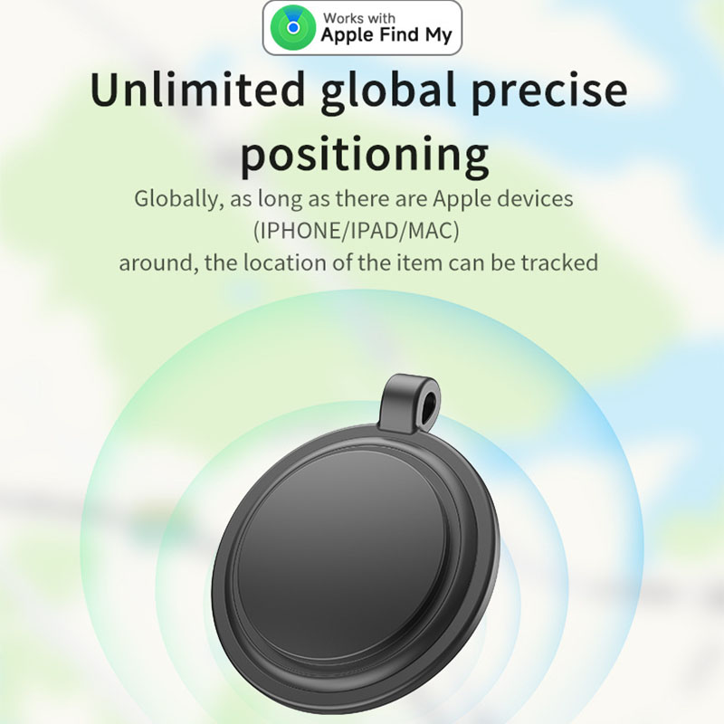 GPS Smart Air Tag Mini Bluetooth Tracker Child Pet Finder Finder Key Anti-Lost Security Alarm Tracker pour Apple iOS System Trouver mon application