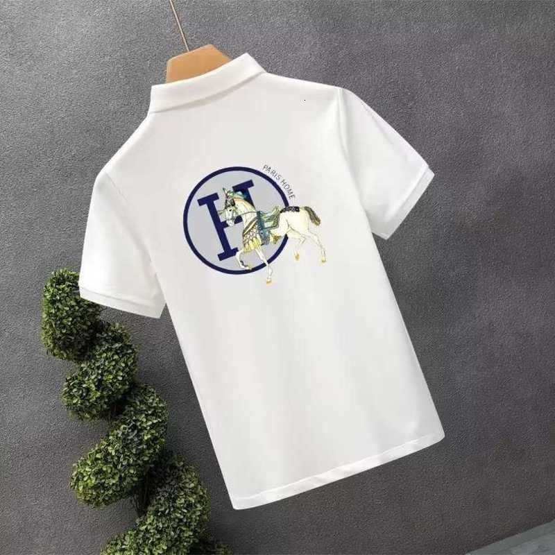 Polos pour hommes Designer 2023 Polo d'été Chine-Chic T-shirt à manches courtes en vrac moitié haut blanc mode couple JUEX