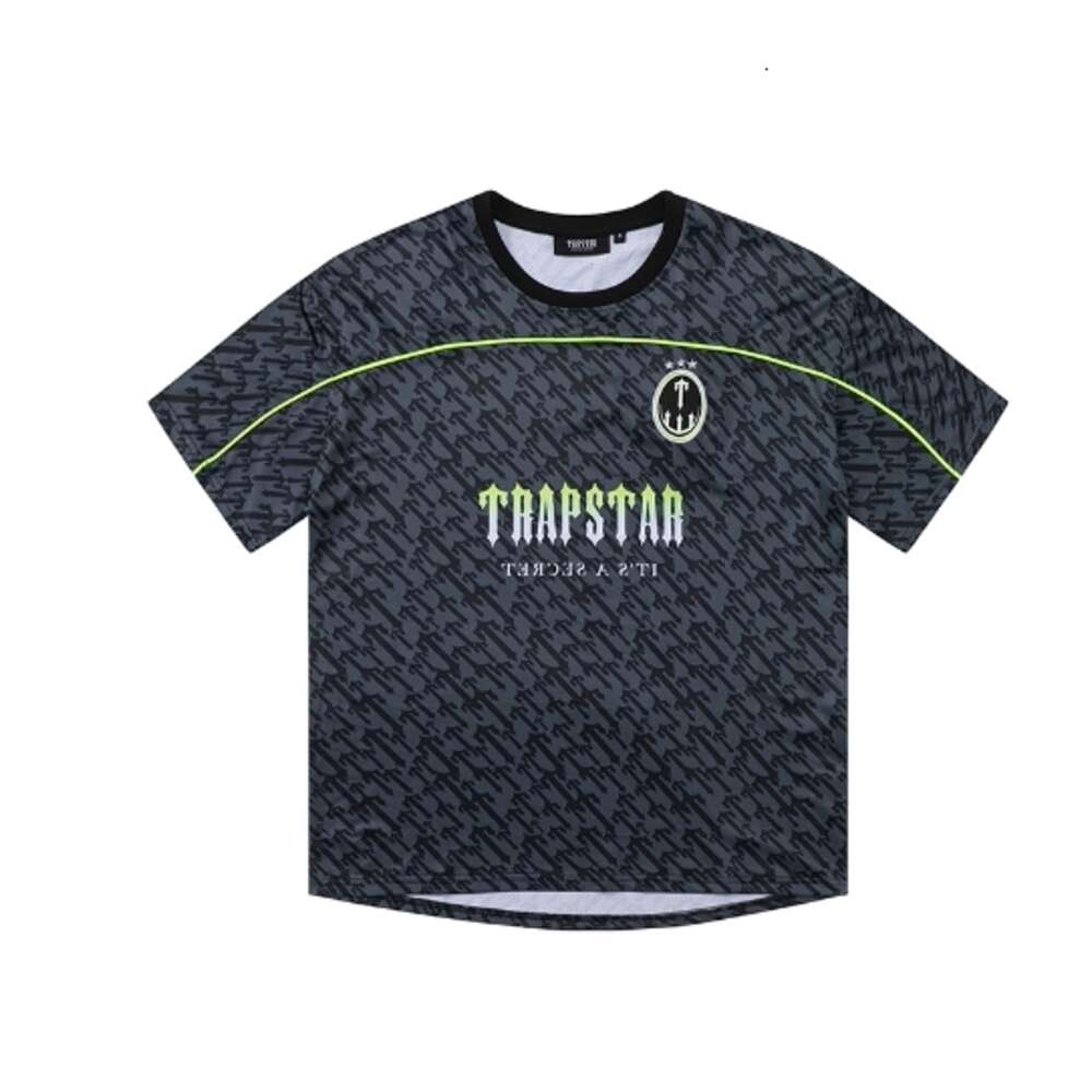 T-shirty męskie ograniczone nowa Trapstar London T-shirt Męska koszulka Krótki rękaw Unisex Blue Shirt for Men Fashion Harajuku TEE TOPS MĘŻCZYZN T SHIRTS Modne odzież J5476