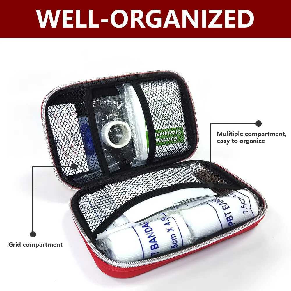 応急処置供給空の緊急医薬品EVA旅行キャンプ用屋外救急ケースストレージD240419のための応急処置バッグ