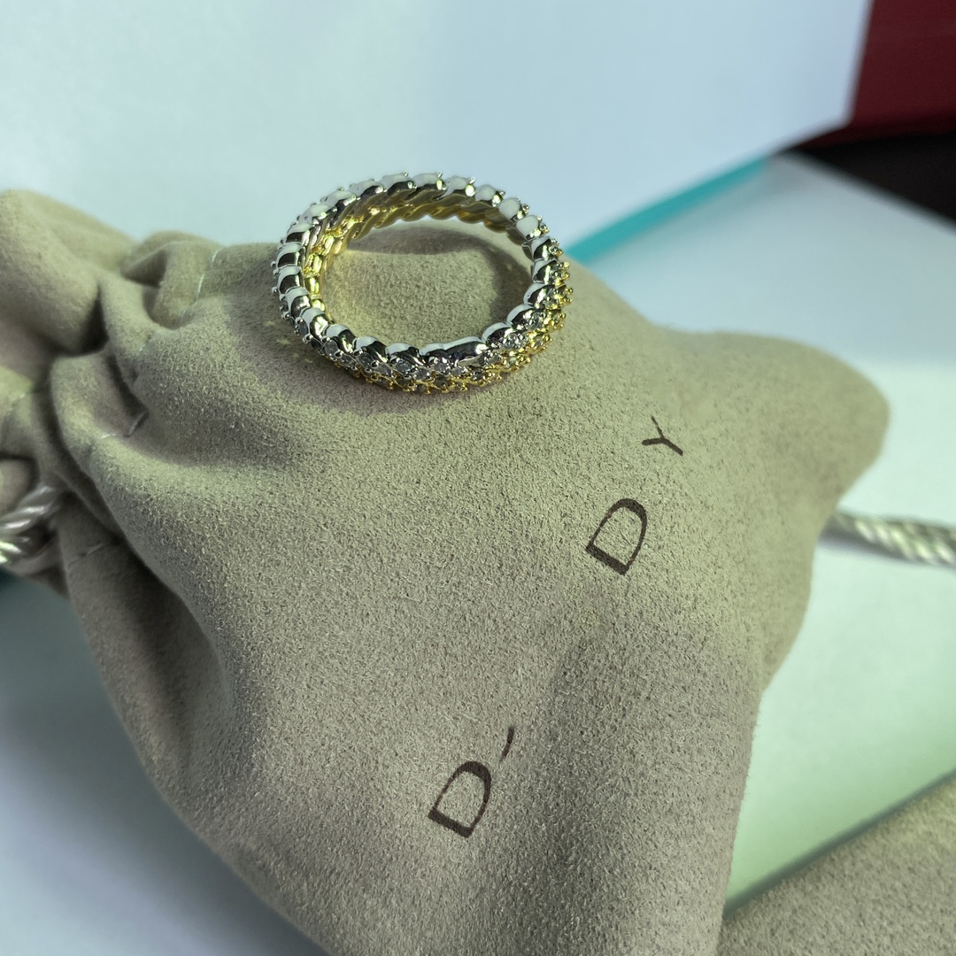 Anéis de designer brilhante de diamante de luxo para mulheres meninas 925 Silver Bling Stone Stone Elegante Charm Jóias de Anel de Ring Jóias