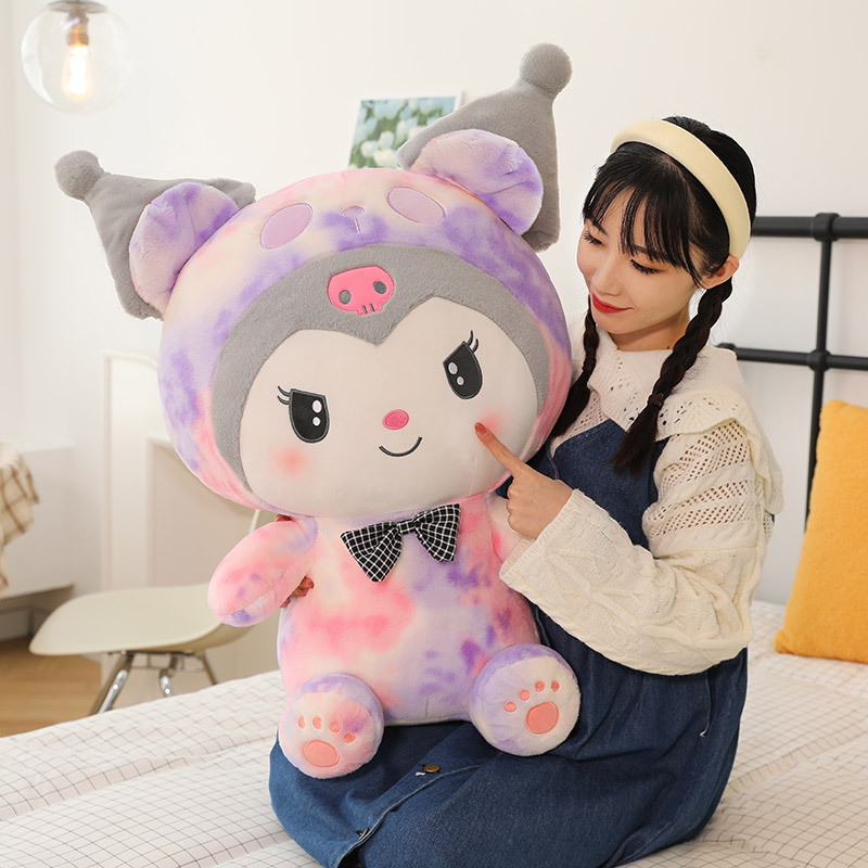 Cuscini da bambola peluche peluche Kuromi colorato Kuromi Populano regalo di cartone animato Principessa Cannamoroll My Melody Anime Child Gift