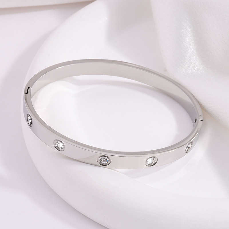 Bracelet en diamant Design Hommes et femme pour la vente en ligne pour femmes argent or deux couleurs diamants simples à la mode