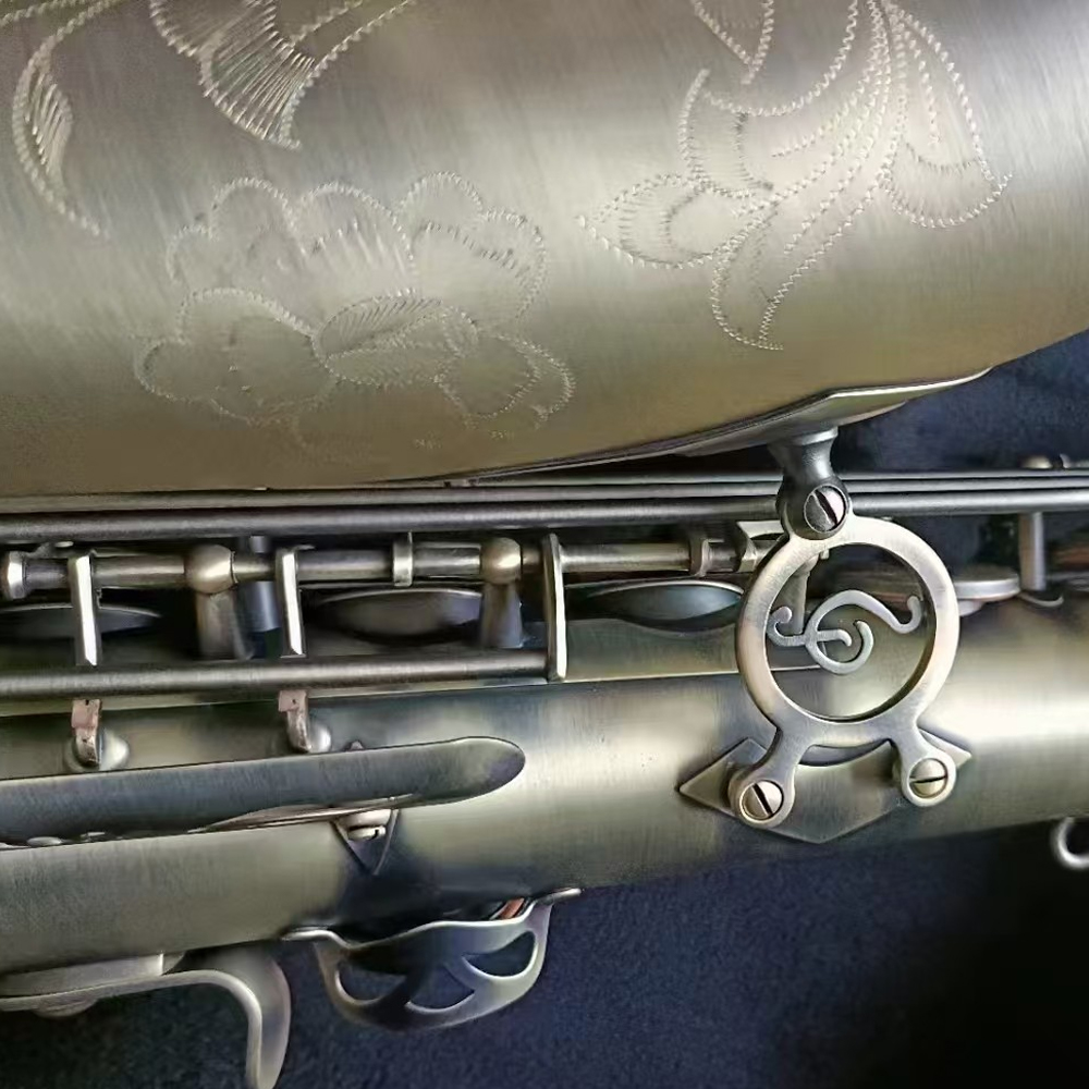 Vintage PMXA-66R Antique Bronze Tenor Saxophone B-flat Brass Woodwind Instrument with Accessories sax tenor