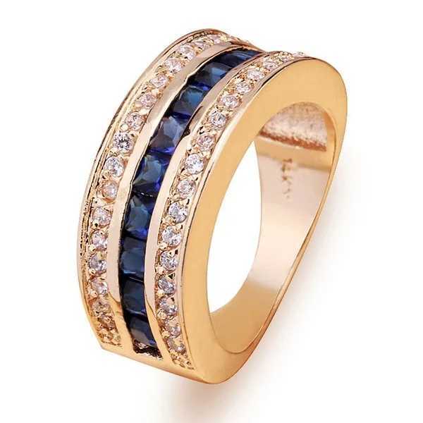 Collane a ciondolo zaffiro anelli in oro 18k full diamond donne bague o jaune bizuteria gioielli anillos uomini gemstone anel gioielli anelli in oro 240419