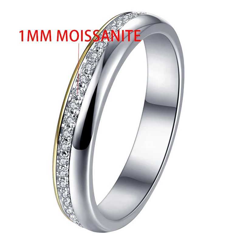 Solitaire Ring TFGLBU TRENDY 100% Alla Moissanite -par S925 Sterling Sliver Ring för kvinnor Diamond Wedding Proposal Engagement Band Jewelry D240419