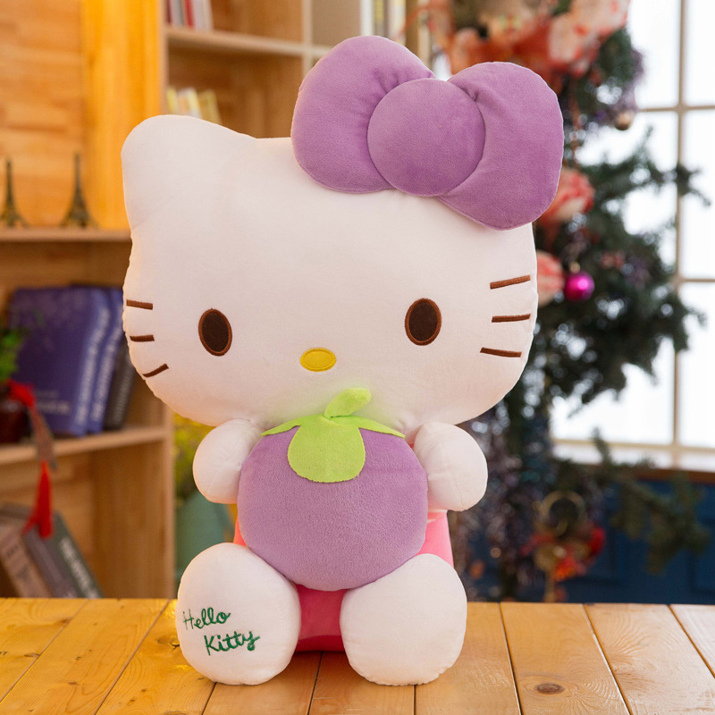 Wholesale cute strawberry cat plush toy Kids game Playmate Holiday gift Claw machine prizes 40cm98111