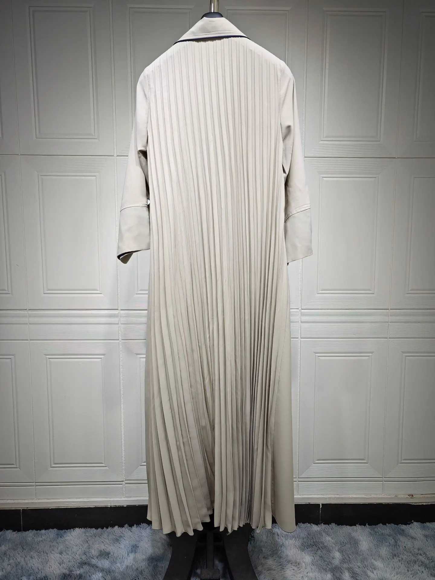 Abbigliamento etnico 2024 Nuovo elegante Abaya musulmana a manica divisa donne Abayas Maxi Vestidos Marocco Kaftan Turchia Arabo Arabo D240419