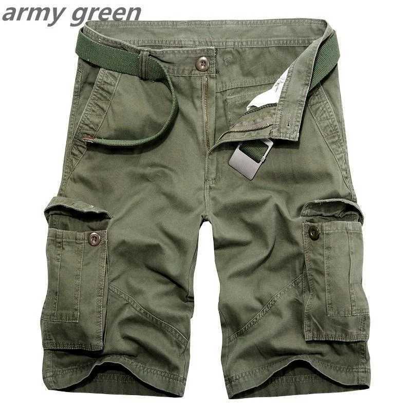 Men's Shorts Summer Mens Fashion Overalls Cotton Casual Loose Multipocket Shorts Cargo Shorts Large Size 240419 240419